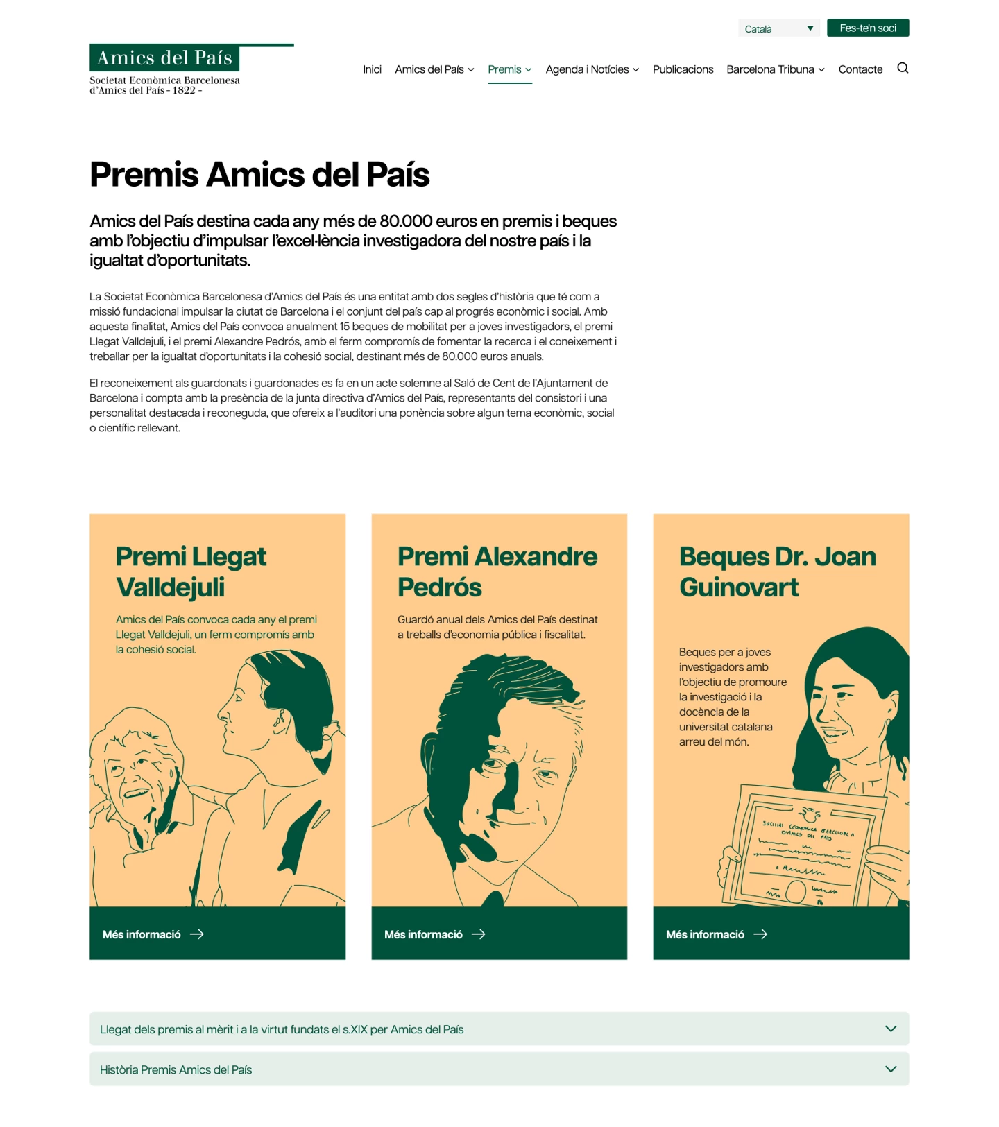 Pàgina premis Amics del País